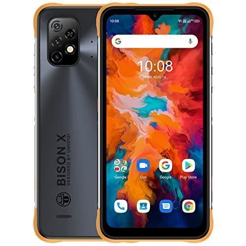 UMIDIGI - Bison X10 Smartphone Android 11 IP68/IP69K Phone - Batterie 6150 mAh Téléphone Portable Incassable(Yellow)