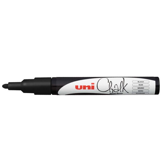 MARQUEUR CRAIE NOIR POINTE 1,8/2,5MM Noir