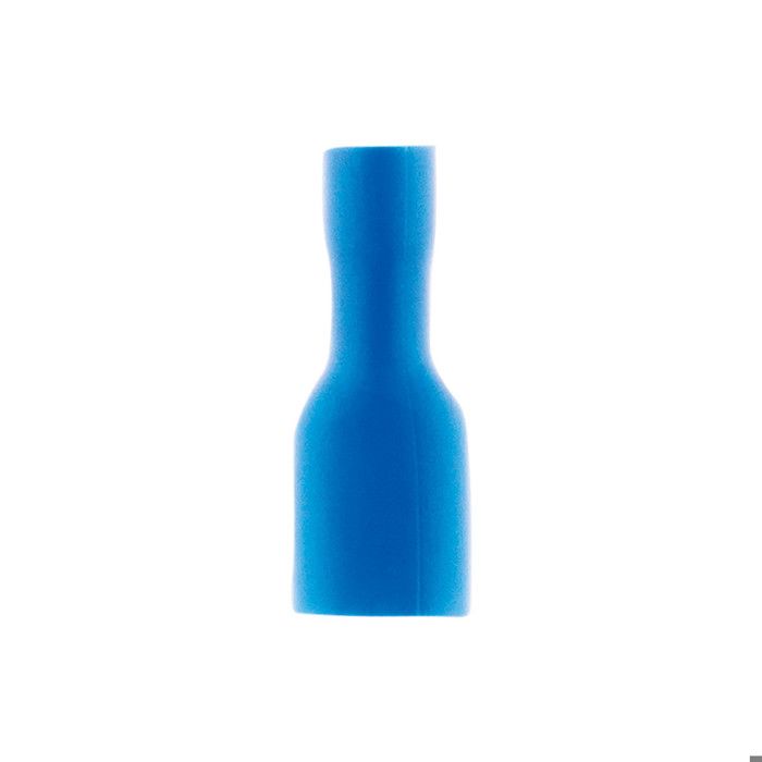 10 cosses bleu clips femelles isolés 6,3 mm
