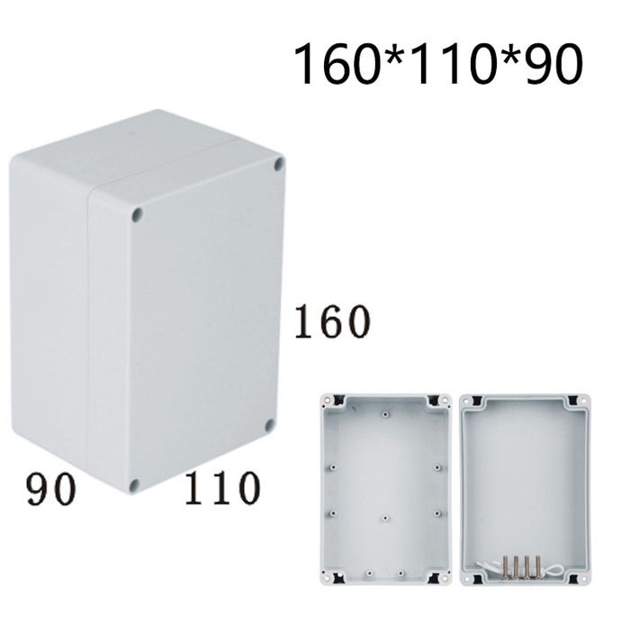 6 Boîtes De Jonction Plastique ABS - Pour Projets électroniques - Noir - 25x25 Mm