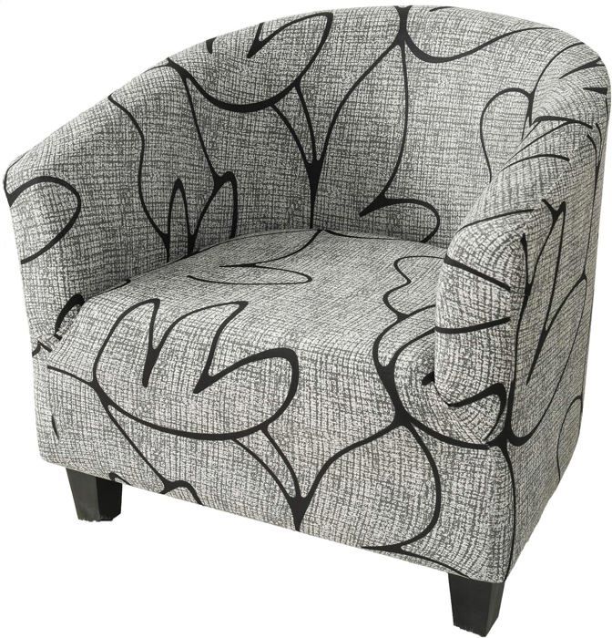Housse de protection pour fauteuil de club - Extensible universelle - Amovible - Lavable en machine - Multicolore