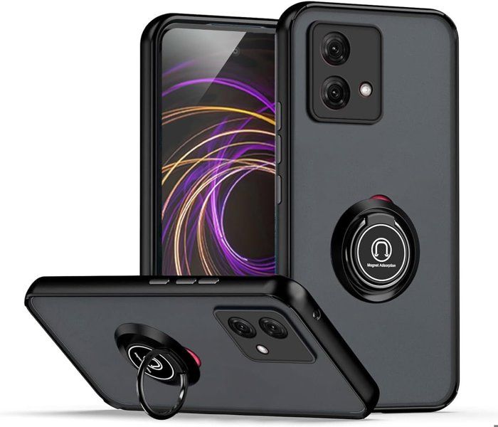 Coque Téléphone SDTEK Pour Motorola Moto G84 - Protection Renforcée Avec Objectif - Couleur Noire