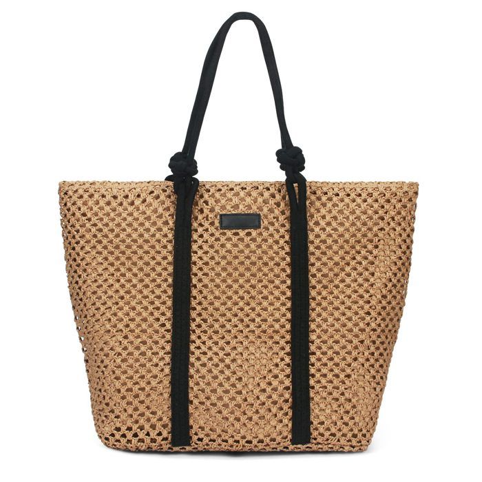 Sac Bandoulière Femme En Paille Tressée - Grand Modèle, Fermeture à Boucle, Style Plage Ou Ville - Tendance Estivale Et Polyvalent