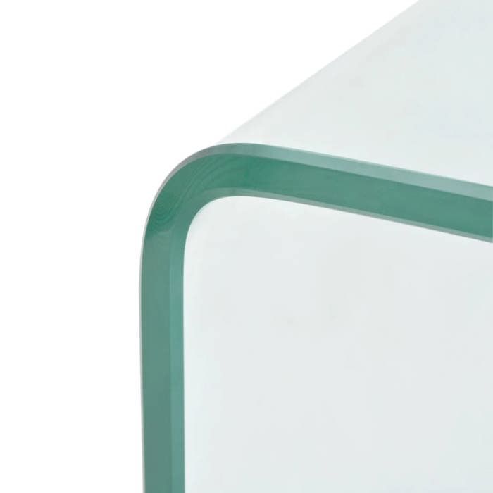 Bon marché * Table centre salon - UU - Table basse - 98x45x30 cm - Verre trempé Transparent FR2993
