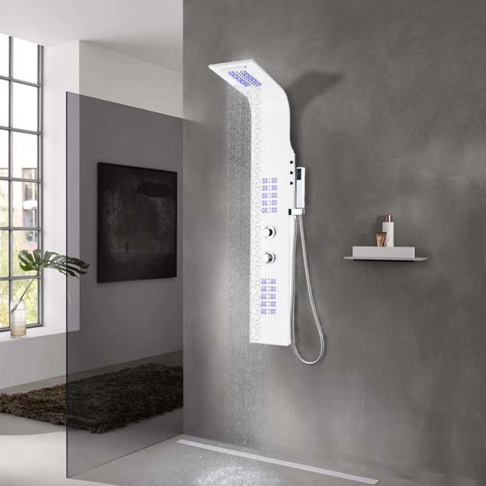 Panneau de douche vidaXL Aluminium LED Multifonction - vue 2