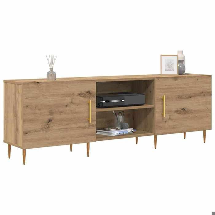 PROMOTION Console TV VENT-FLASH - Banc TV Scandinave - Meuble TV chêne artisanal 150x30x50 cm Bois dingénierie 808788