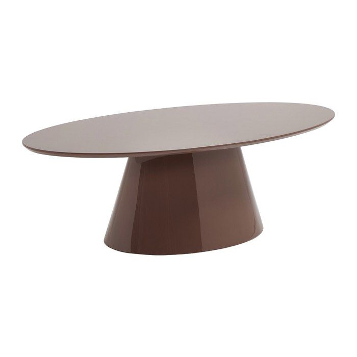 Table basse en MDF - Brun laqué - ANTELADA