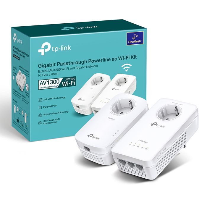 CPL WiFi AV1300 Adaptateur Réseau -TP-Link TL-WPA8631P KIT - Homeplug AV2 1300Mbps Bi-Bande WiFi AC1200Mbps - Reconditionné - Tp Link