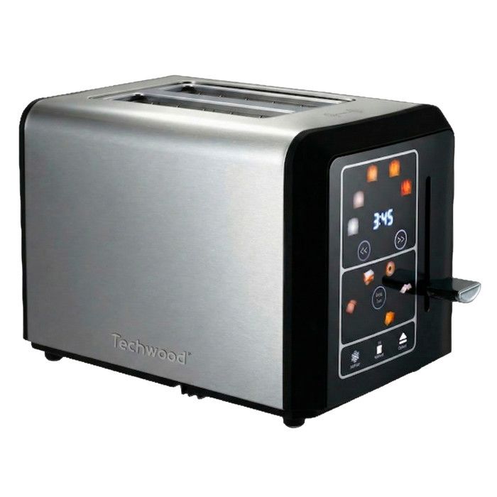 Techwood TGP-340D Grille pain avec deux fentes, 800W, 6 niveaux de toastage