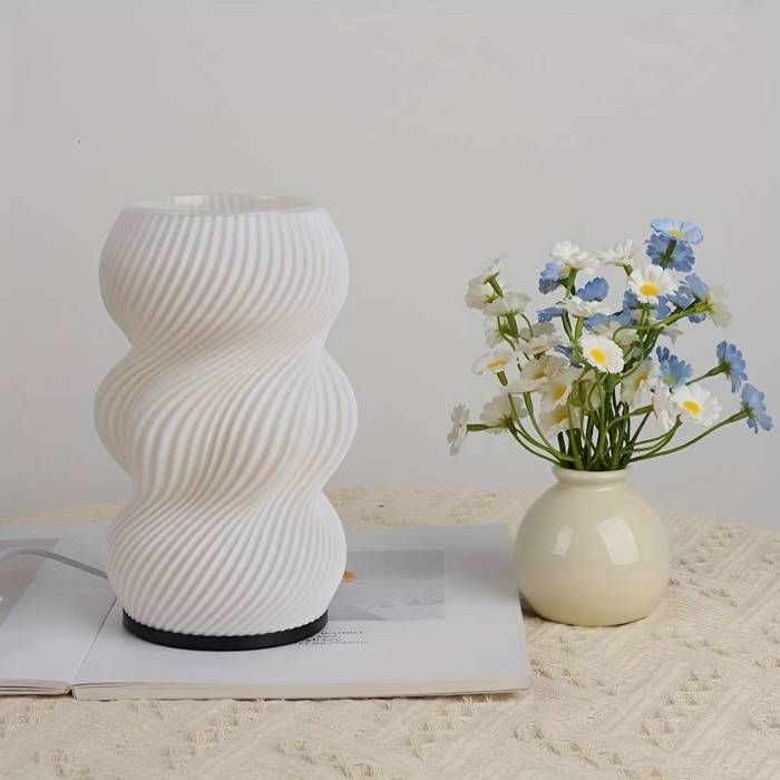 Vase lampe LED RGB avec télécommande - 16 couleurs réglables alimentation USB - Décoration maison/salle à manger pour fleurs ca