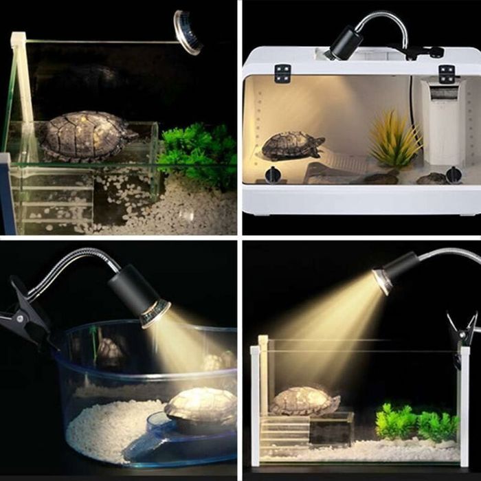 Lampe Chauffante Tortue 50W E27 Uva Uvb Ampoule À Spectre Complet Reptile Chauffage Ampoule Halogène Gradable Pour Lézard