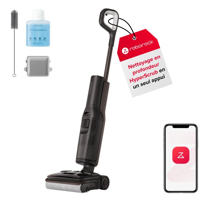 Aspirateur laveur Roborock F25 Pro Turbo avec nettoyage en profondeur - vue 1