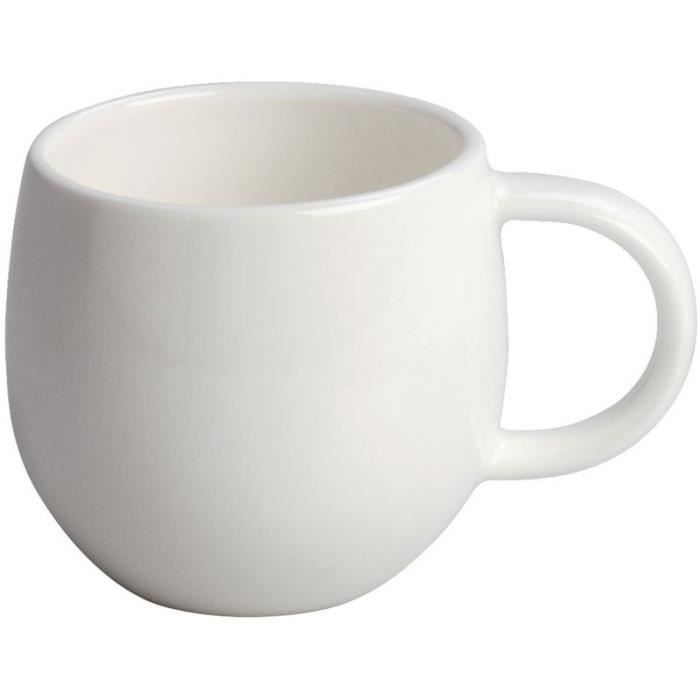 Alessi REB01/77 P Soucoupe pour Tasse à Moka en Céramique Stoneware