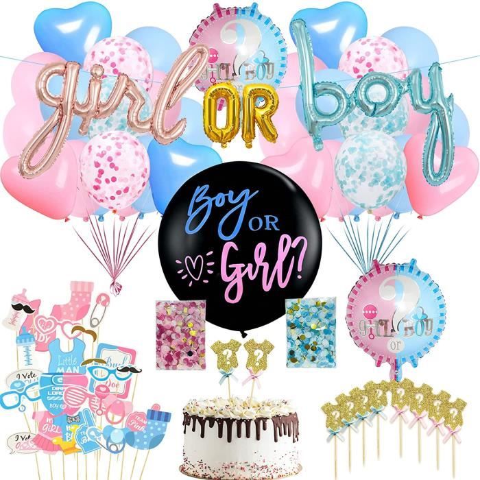 Ballon Fille ou Garcon Gender Reveal Party Decoration Garçon ou