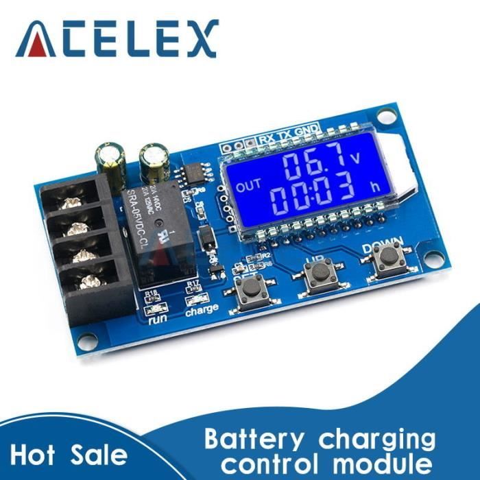 Module De Contrôle De Charge De Batterie Au Lithium 6-60v 10a, Panneau ...