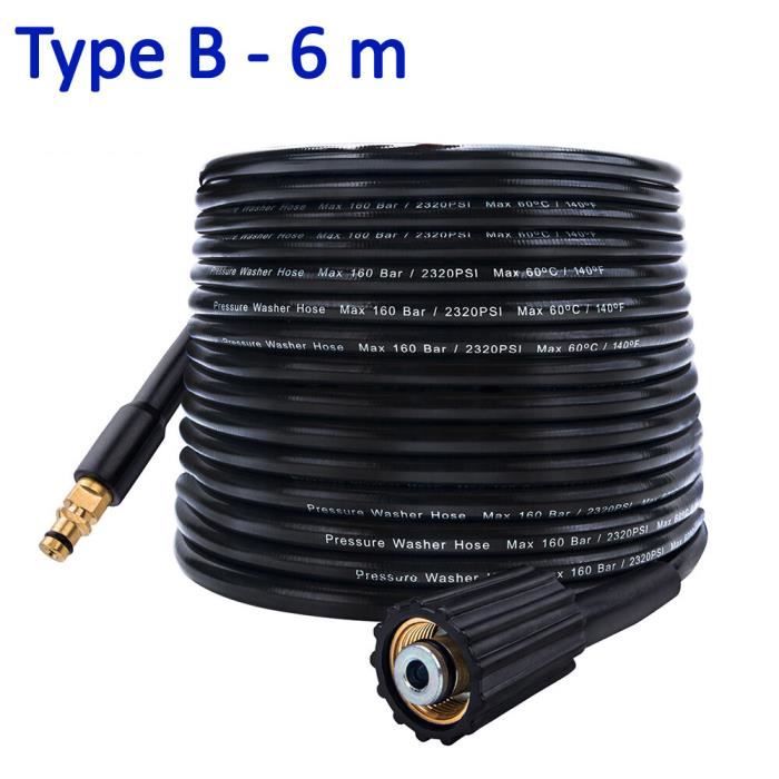 Tuyau Haute Pression Fai Top 10m - Compatible Karcher K2 à K7, Raccord Quick Connect