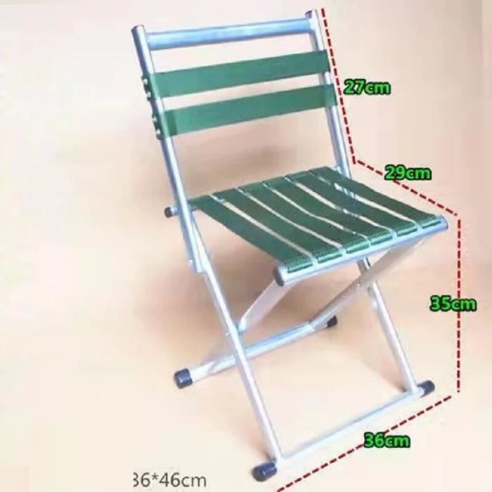 filetage argent m - chaise de camping pliante en métal pour adultes, chaise de plage multifonctionnelle, doss