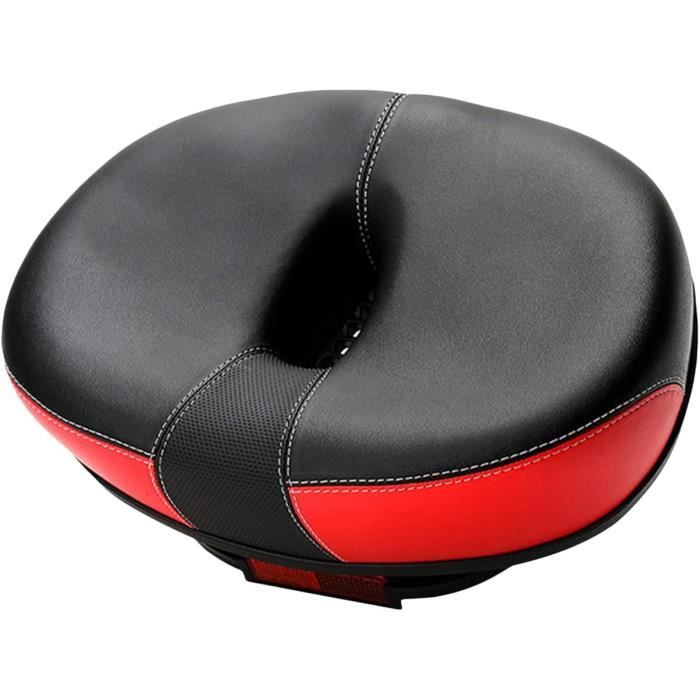 YODOTE Selle De Vélo Surdimensionnée, Extra Large, Design Ergonomique Confortable En Mousse A Memoire De Forme Pour Vtt Cruiser Et Velo Dappartement Taille Xl Noir