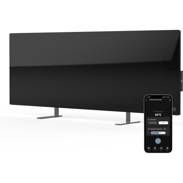 Radiateur Infrarouge Intelligent AENO 700W - WiFi, Économique, Montage Murale Ou Libre