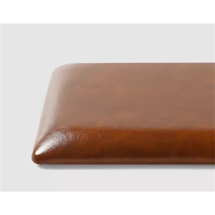 Coussin De Chaise Carré En Cuir PU - Imperméable, Antidérapant, 40x40cm, épaisseur 3cm - Pour Intérieur Et Extérieur