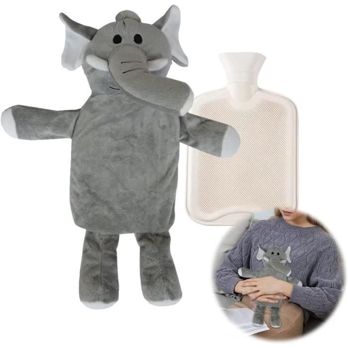1pcs Bouillotte Peluche Bouillotte 1L Bouillotte Avec Housse Convient Bouillotte B b Bouillotte Eau Chaude 1L l phant