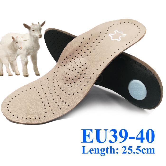 Semelles Orthopédiques Enfant Cuir Véritable Mr. Scarpa - Support Voûte + Talon Latex Anti-Odeur (34 EU)
