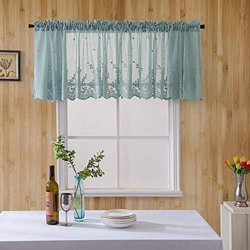 Rideau De Cuisine Court – Texture Plaid – Demi-transparent – 135x120 Cm – Passe-tringle – Décoration Maison