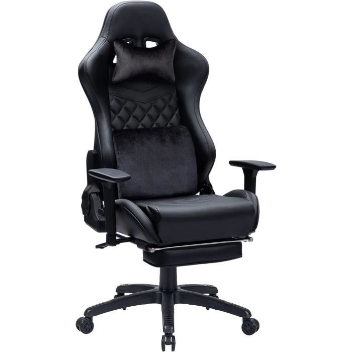 Chaise Gamer Led Chaise Gaming ALFORDSON - & Appui-Tête Réglable Siège Gamer Avec Massage Lombaire