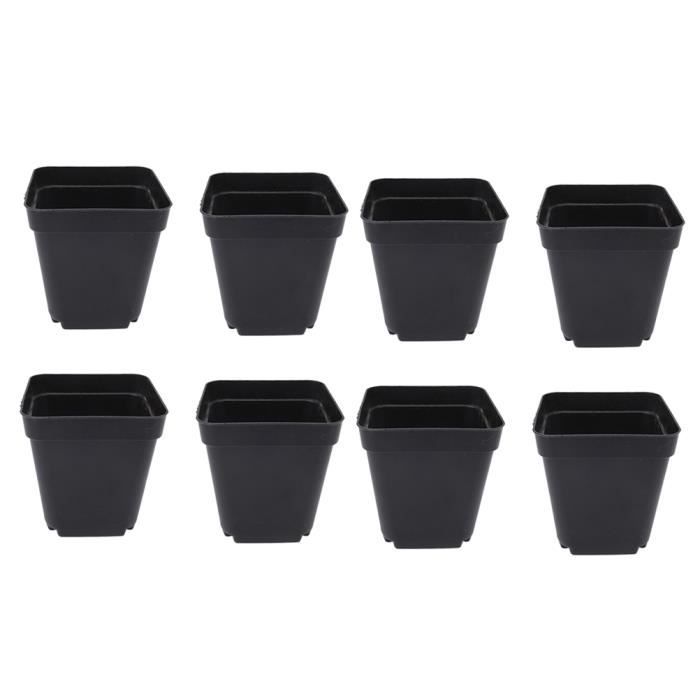 50pcs Petits Pots De Fleurs En Plastique Carres Pour Le Demarrage De Jeunes Plantes Succulentes Multi Petit Effet De Serre Special Cdiscount Jardin