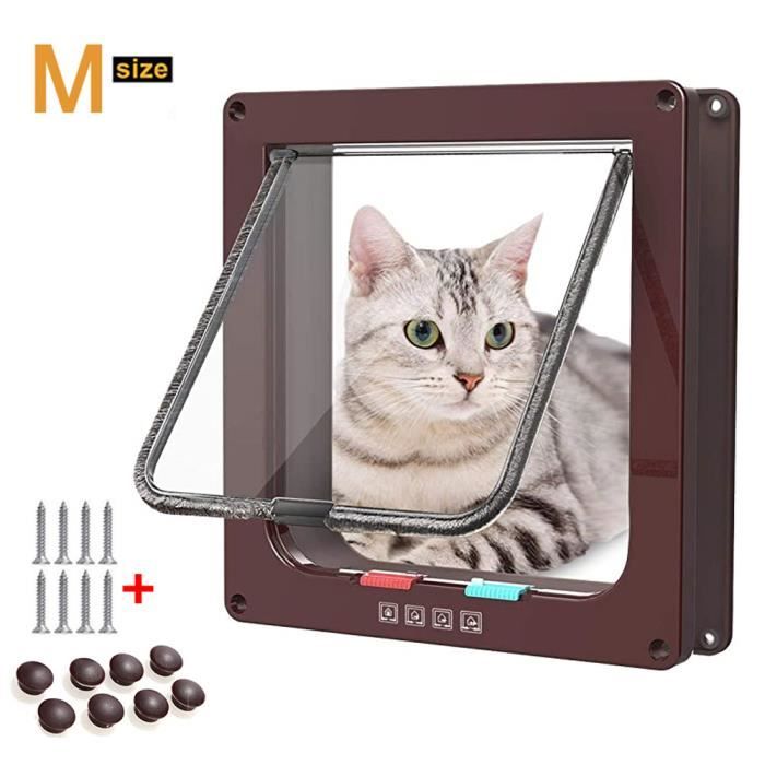 M Marron Chatiere Pour Chat Porte Chatiere Impermeabiliser Pour Animal Domestique Verrouillage A 4 Voies Trou Pour Chien Animaux Cdiscount Animalerie M Marron Chatiere Pour Chat Porte Chatiere Impermeabiliser Pour Animal Domestique Verrouillage A 4 Voies Trou Pour Chien Animaux Cdiscount Animalerie