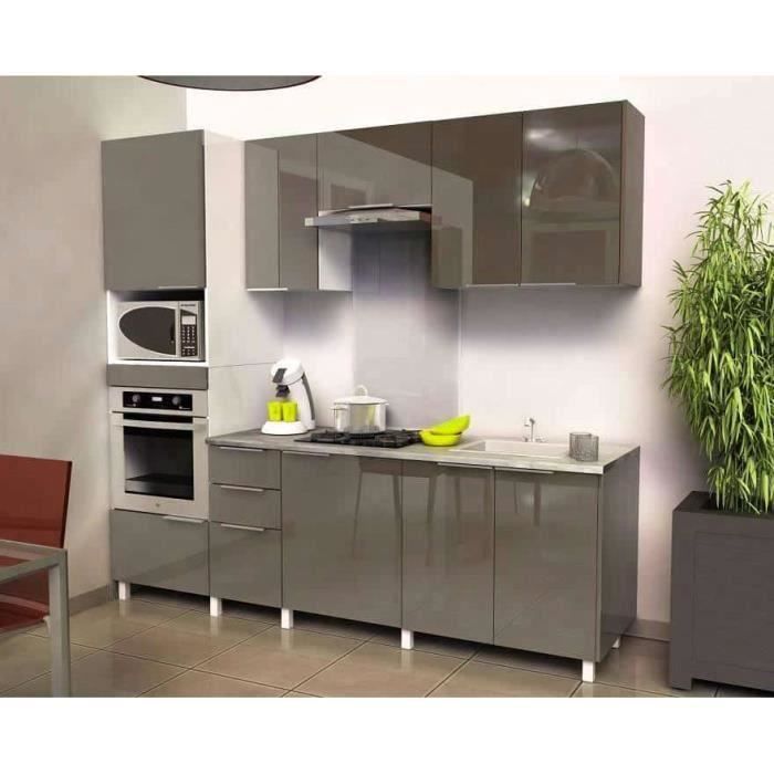 Cuisine Type 5 240cm Taupe Cuisine Complete Achat Vente Cuisine Complete Cuisine Type 5 240cm Soldes Sur Cdiscount Des Le 20 Janvier Cdiscount