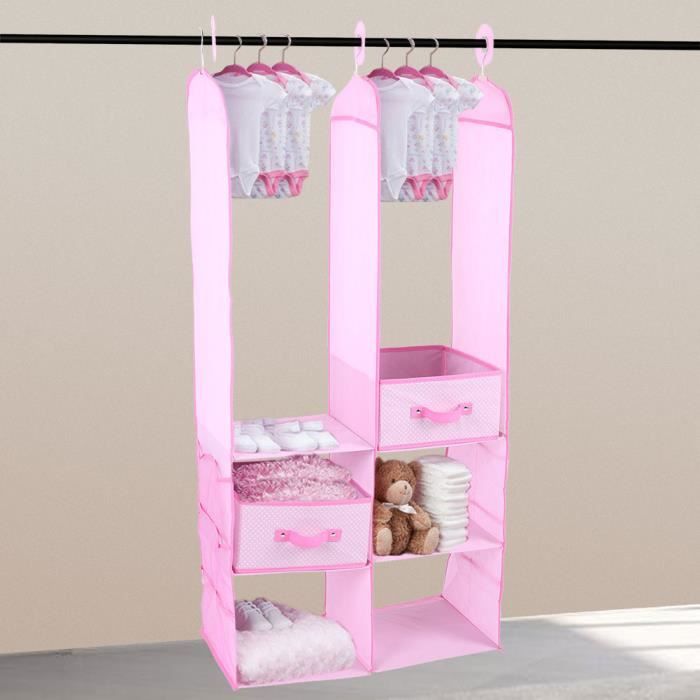 24pcs Armoire De Rangement En Tissu Non Tisse Pour Vetements De Bebe Rose Achat Vente Armoire 2009127943212 Cdiscount