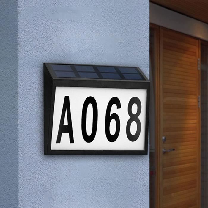 Numéros de maison solaires illuminés – Durables et écologiques Numéros de maison solaires illuminés – Durables et écologiques