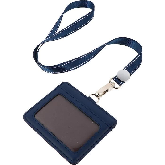 Lanière De Cou Pour Badge - Sangle Porte-carte ID - 45 Cm Noir - Polyester - 7