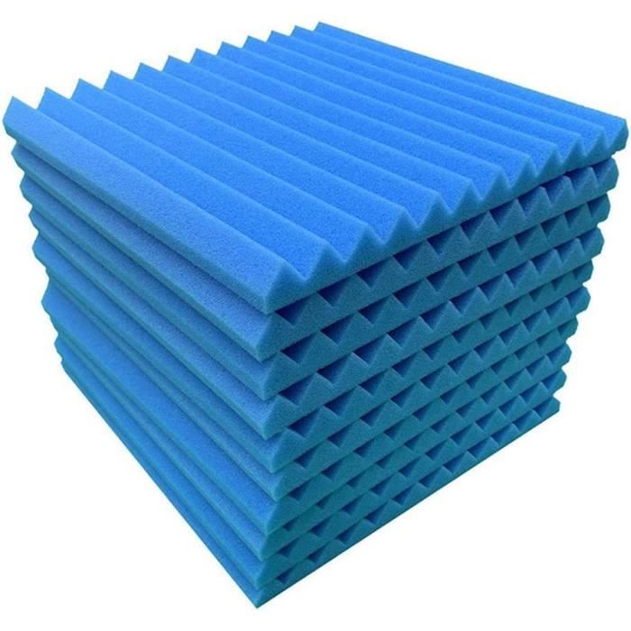 Lot De 6 Panneaux En Mousse Insonorisés, 5 X 30,5 X 30,5 Cm