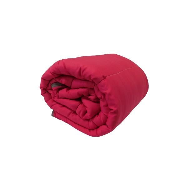 Couette extra légère Gris Anthracite/Rose vif - 2 personnes 220 x 240 - Spécial été - MORTREUX