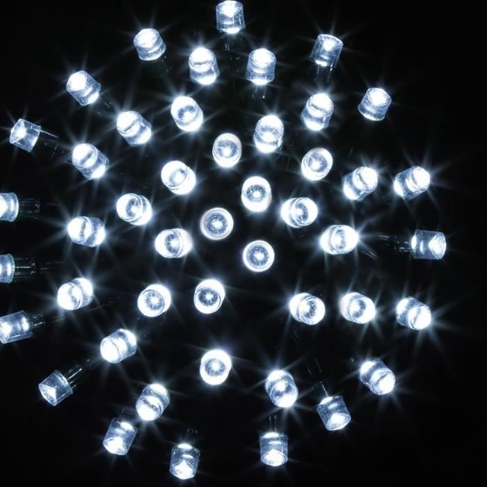 FEERIC LIGHTS & CHRISTMAS Guirlande électrique extérieure Technobase - 80 leds - 8 m - Blanc froid
