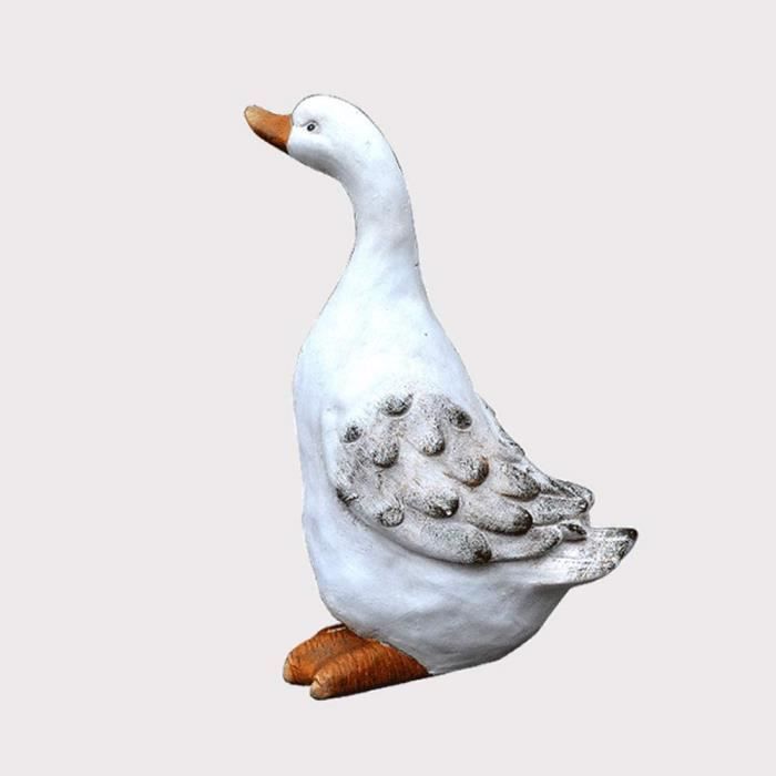 ZERONE Statue Lapin En Résine Pour Décoration De Jardin Bleu