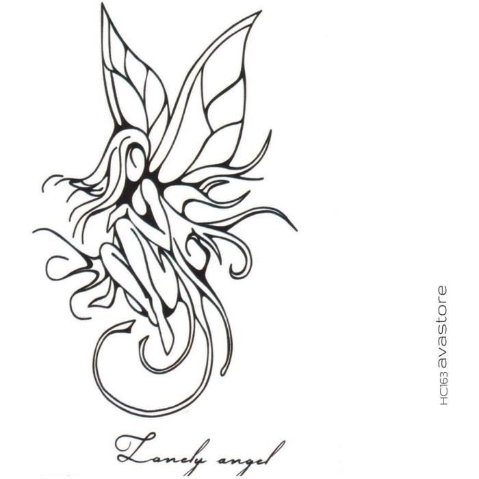 Tatouage Temporaire Visage Fille Nonne Gothique - Noir Et Blanc - Taille S - Envoi Gratuit