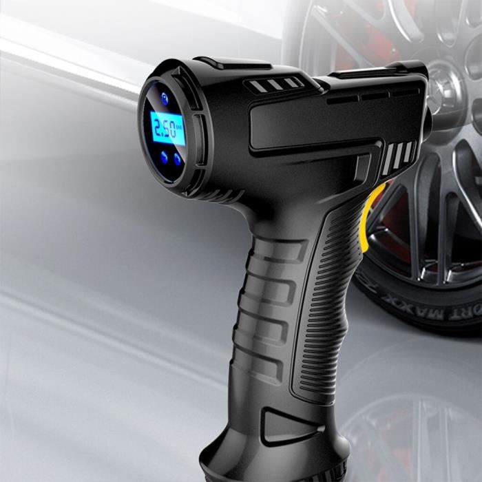 Compresseur d'air Rechargeable sans fil 120W, pompe à Air Portable, gonfleur numérique pour pneus de voiture, Wire Style -XUNI771