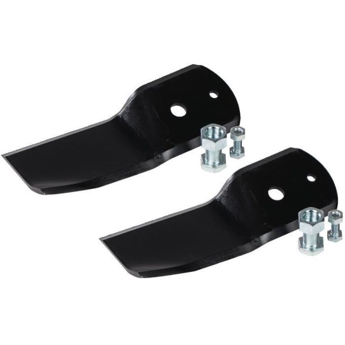 Jeu de 2 ailettes soufflantes et boulons de fixation pour machine Ready 45 Combi Villa 85 Combi Villa 95 Combi Park 95 Combi