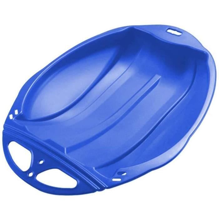 160 × 70 x 15 cm bleu Luge gonflable d'hiver pour enfants et adultes avec poignées de sécurité