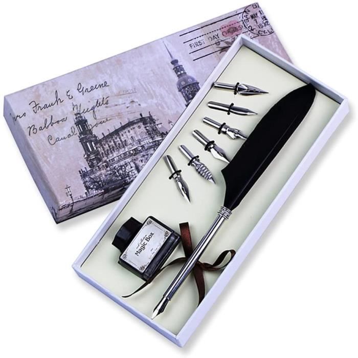 Écriture Plume D'Encre Stylo Plume De Calligraphie Ensemble De Stylo Plume Avec Bouteille D