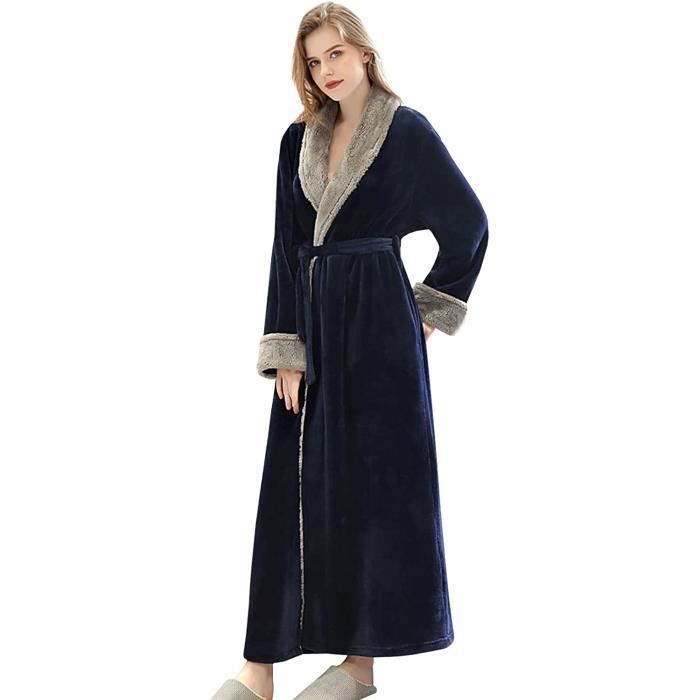 Peignoir femme sale microfibre