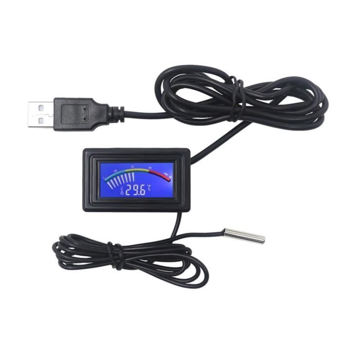 Mesure thermique,Thermomètre numérique avec connecteur USB CF LCD, DC