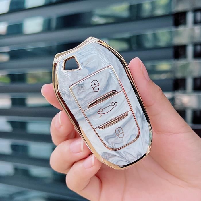 Gris - Coque de protection en TPU pour clé télécommande de voiture