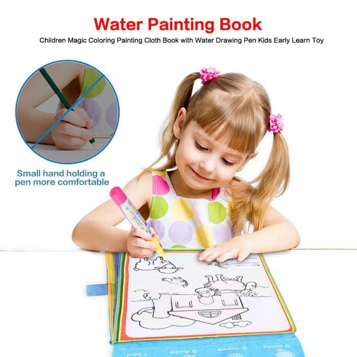 Gardez Les Vetements A La Main Livre De Peinture A L Eau Propre Livre De Dessin A L Eau Magique Pour Au Dessus De 3 Ans Bebe Cdiscount Jeux Jouets