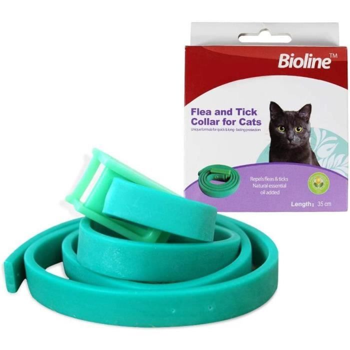 Collier Anti Puces Et Tiques Pour Chiens Et Chats Reglable Et Etanche Formule D Huile Essentielle De Plantes Naturelles Pa198 Cdiscount
