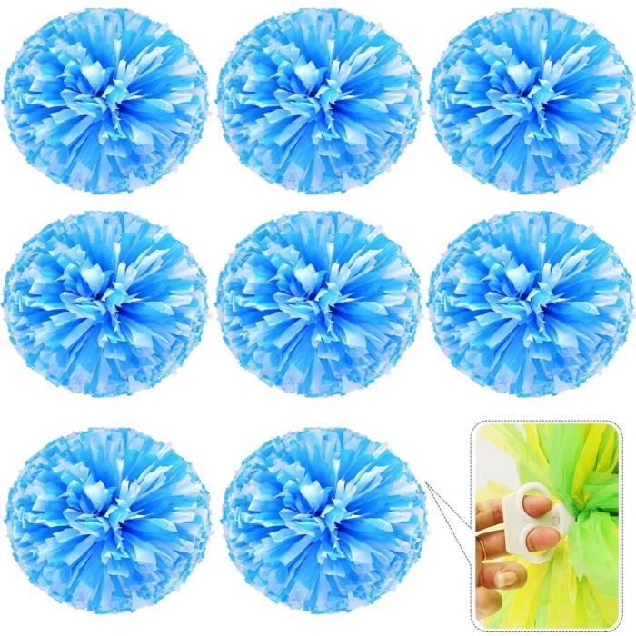 Lot de 12 pompons Cheerleader pour football basket-ball Cheers avec poign/ée en plastique