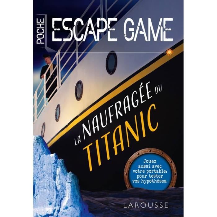 Escape game de poche La naufragée du Titanic Cdiscount Jeux Jouets